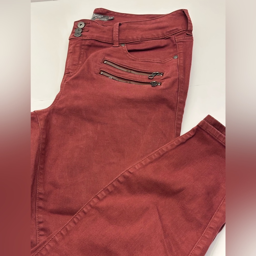 Torrid High Rise Skinny 3 Button Zipper Details Jegging Size 18